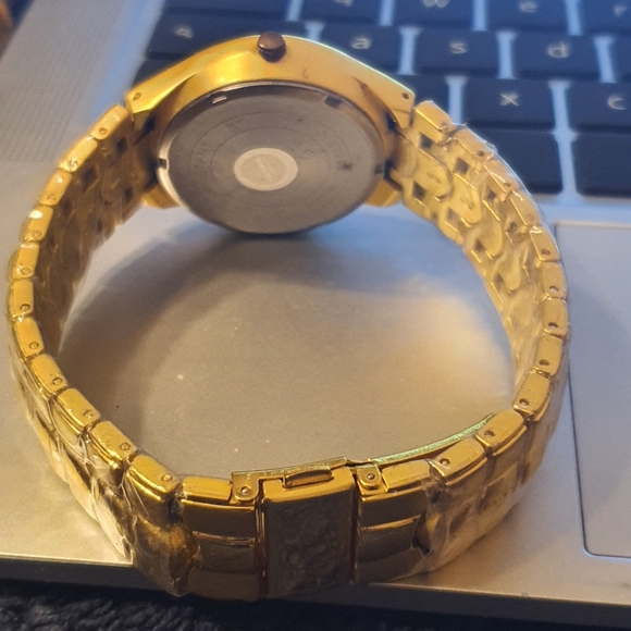 10/$20 Orlando Goldtone/Silver Rhinestone Stainless Steel Men's Watch - Picture 3 of 4